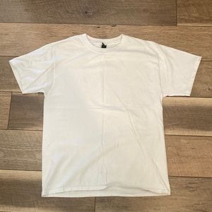 White Hanes Beefy T
